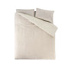 Teddy dekbedovertrek onderkant microvezel - Chevron - crème -  1-persoons