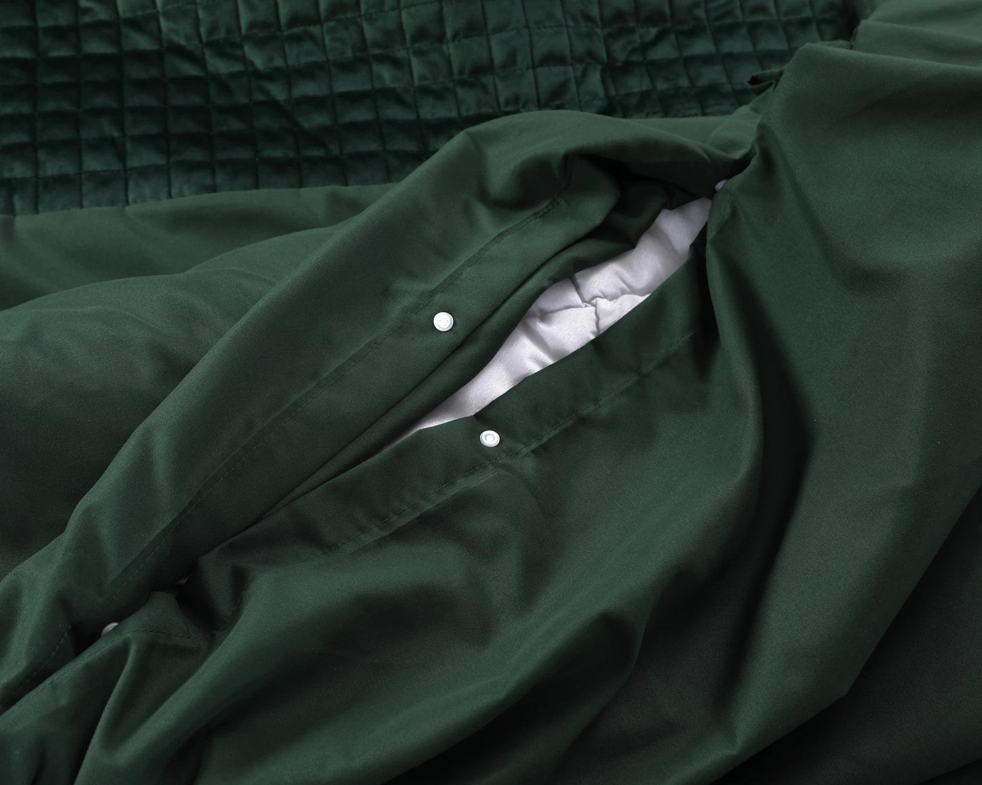 Sleeptime dekbedovertrek velvet band - Groen - microvezel