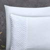 Sleeptime dekbedovertrek Crossline velvet - wit - microvezel