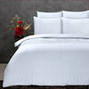 Sleeptime dekbedovertrek Crossline velvet - wit - microvezel