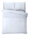 Sleeptime dekbedovertrek Crossline velvet - wit - microvezel