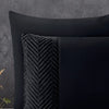 Sleeptime dekbedovertrek Crossline Velvet - zwart - microvezel