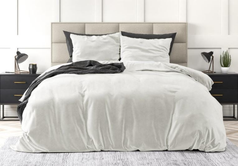 Sleeptime dekbedovertrek Uni - wit - velvet