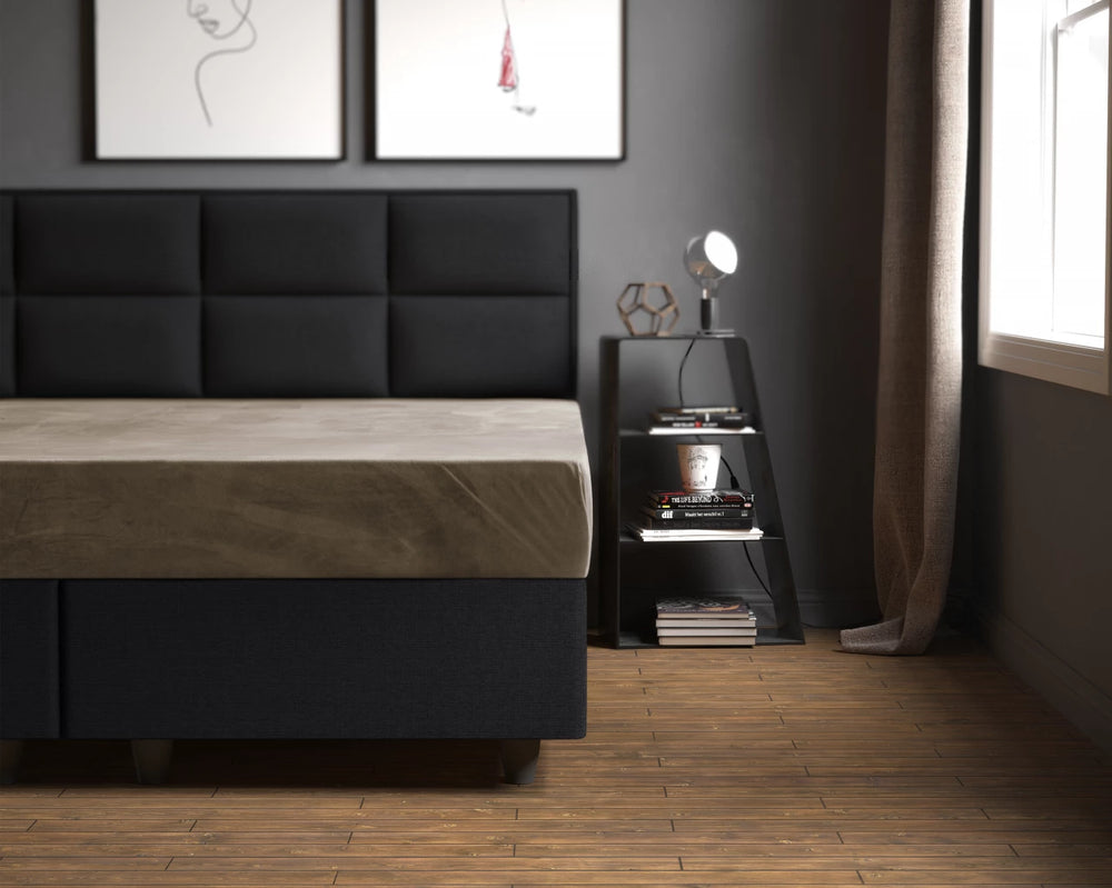 Velvet hoeslaken - Taupe