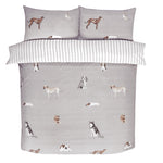 So Soft dekbedovertrek Paws & Tails - hondjes - Microvezel