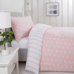 So Soft dekbedovertrek Spots & Stripes - Blush - Microvezel