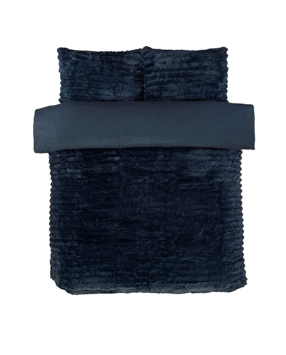 Rabbit Faux Fur dekbedovertrek - fleece - blauw