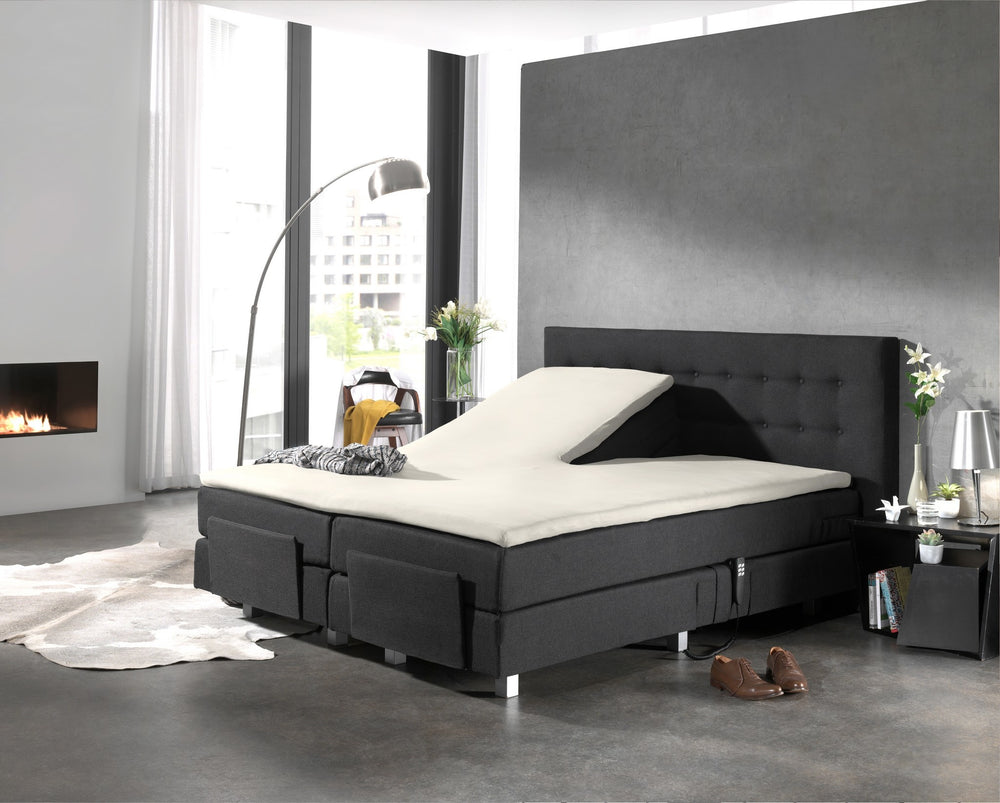 Splittopper hoeslaken - katoen - crème