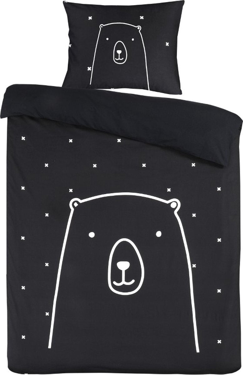 Peuter dekbedovertrek Bear - katoen - 120x150 + 60x70 cm