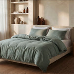 Dreamhouse dekbedovertrek Stone Washed Katoen - Groen