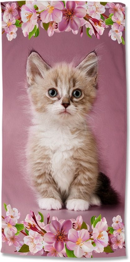 Strandlaken Kitten - handdoek 75x150 cm