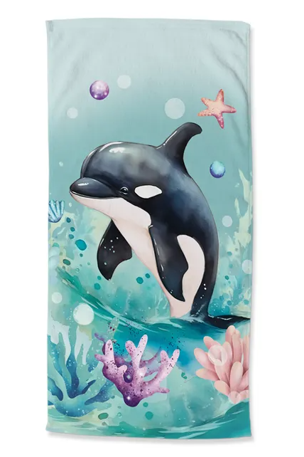 Strandlaken Orca - 75x150 cm