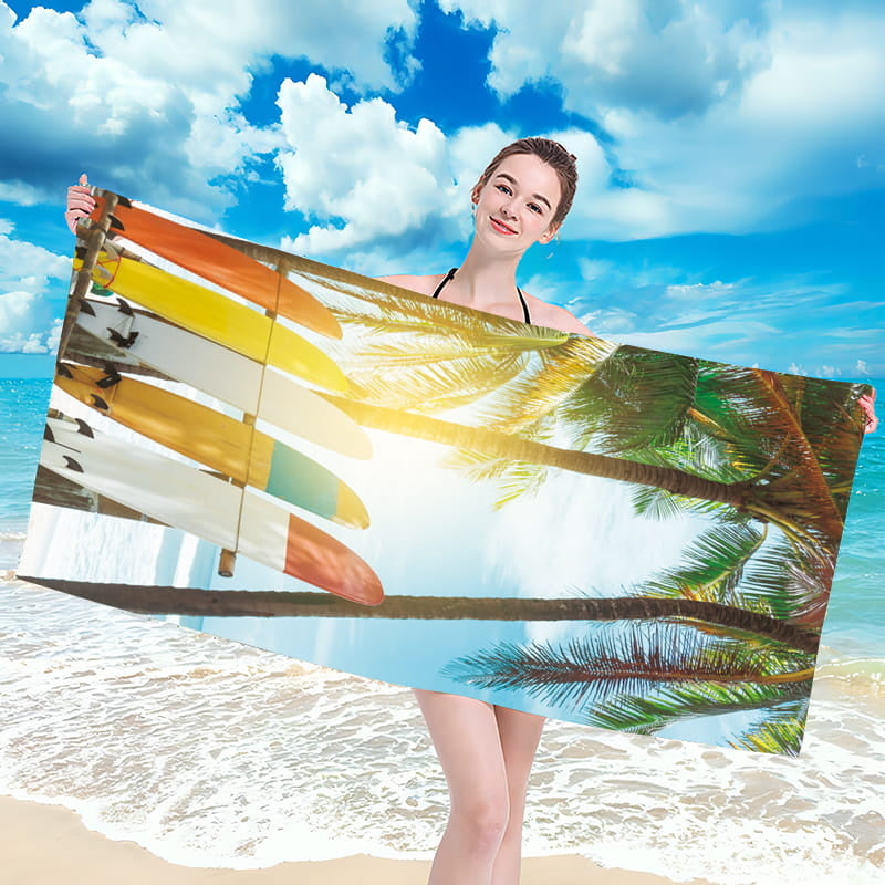 Strandlaken Surfing - microvezel - 70x140 cm