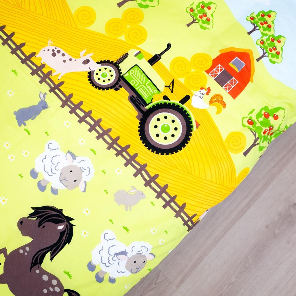 Studio Kids kinderdekbedovertrek Boerderij - polykatoen - 1-persoons (135x200 + 50x75 cm)
