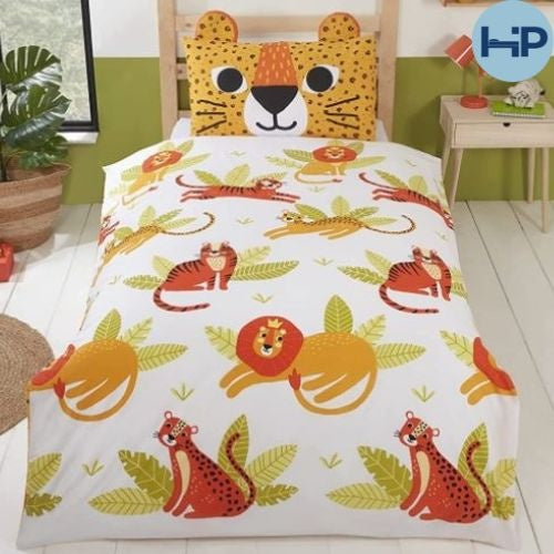 Peuter dekbedovertrek Wild cat - polykatoen - 120x150 cm