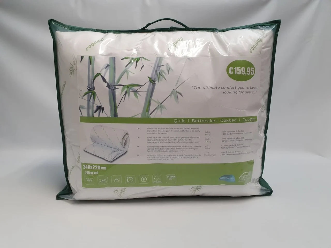 Bamboe enkel dekbed - 400grams