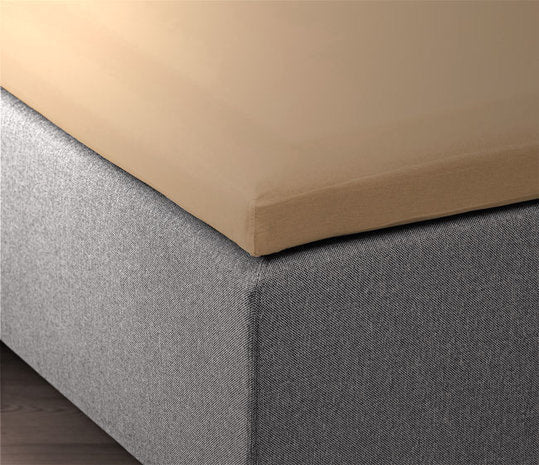 Topper hoeslaken - katoen - 90x220 cm