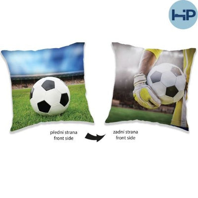 Voetbal sierkussen - 40x40 cm