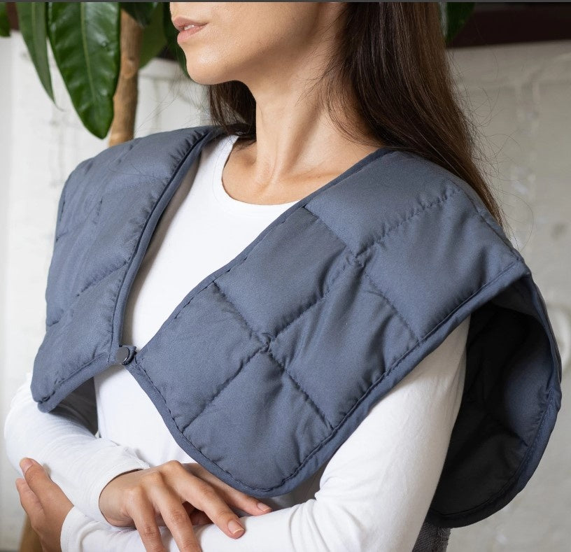 Verzwaard neckwrap - antraciet