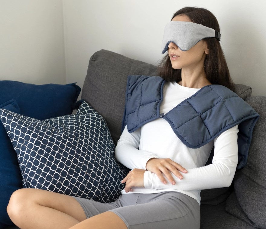 Verzwaard neckwrap - antraciet