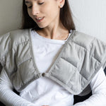 Verzwaard neckwrap - minky fleece antraciet
