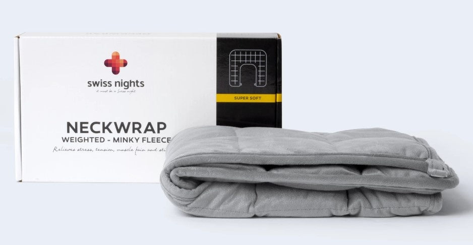 Verzwaard neckwrap - minky fleece antraciet