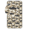 Tank camouflage hoeslaken - katoen - 90x200 cm