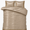 Glans satijn dekbedovertrek Lace - taupe - 1-persoons