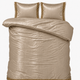 Glans satijn dekbedovertrek Lace - taupe - 1-persoons
