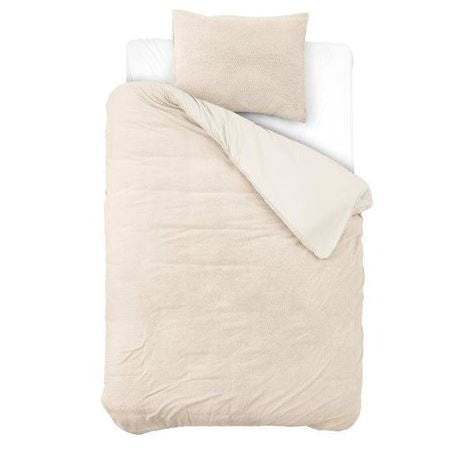 Teddy dekbedovertrek onderkant microvezel - creme