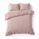 Teddy dekbedovertrek Check - Onderkant microvezel - roze