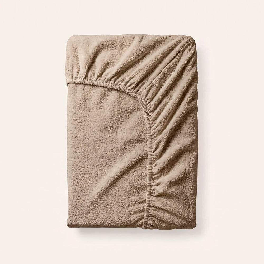 Zydante teddy hoeslaken beige