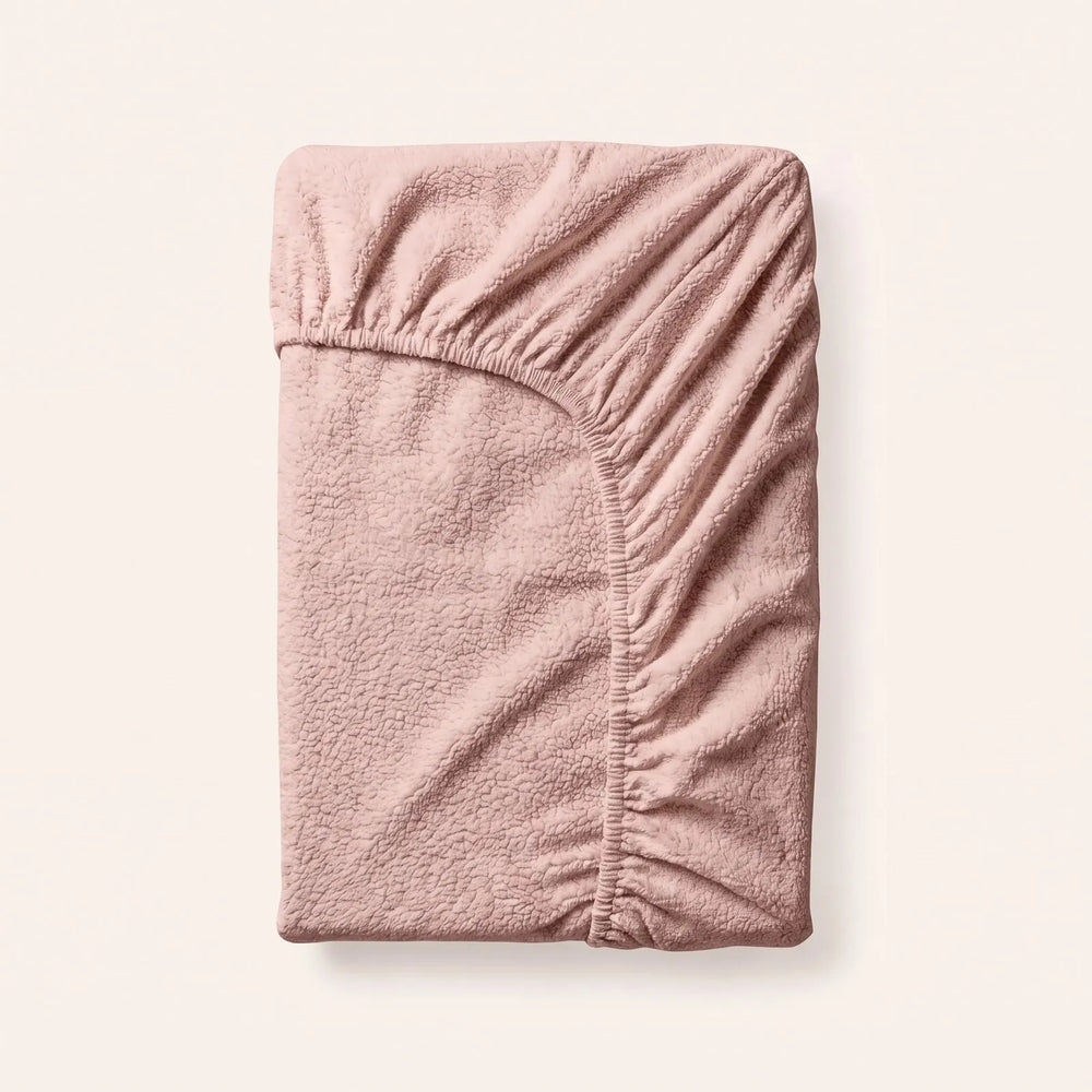Zydante teddy hoeslaken roze