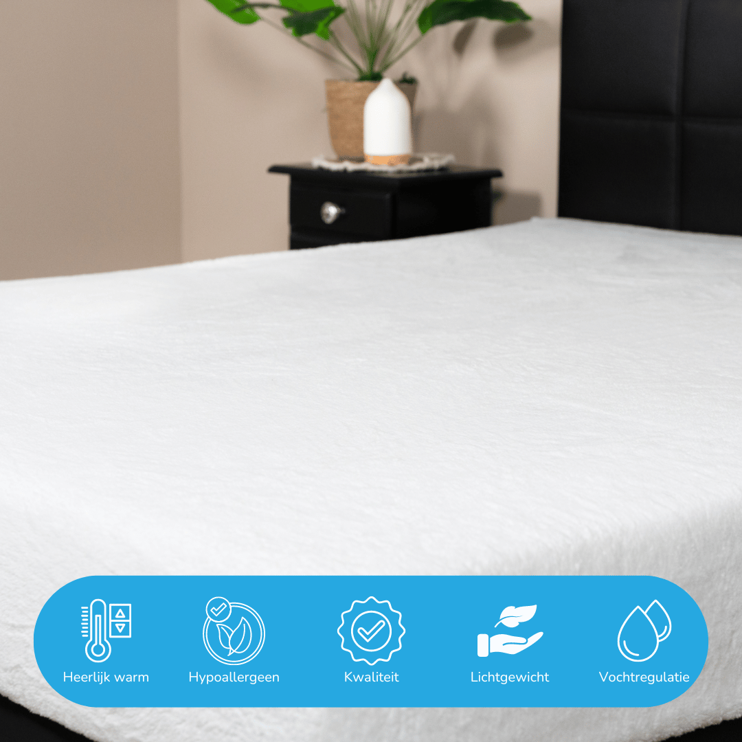 Teddy fleece hoeslaken - 200x200 cm