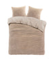 Teddy dekbedovertrek onderkant microvezel - zand - lits-jumeaux (240x220 + 2st. 60x70 cm)