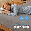 Teddy fleece hoeslaken - grijs