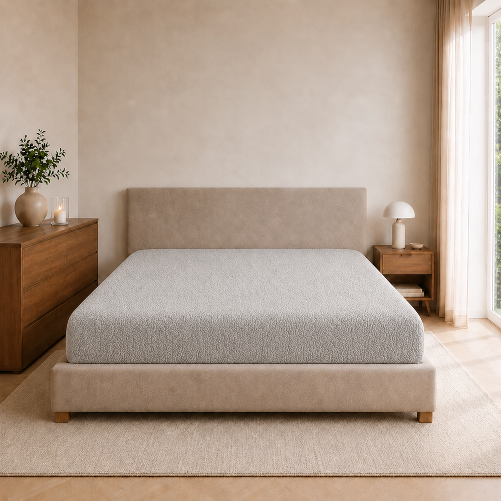 Teddy fleece hoeslaken - grijs