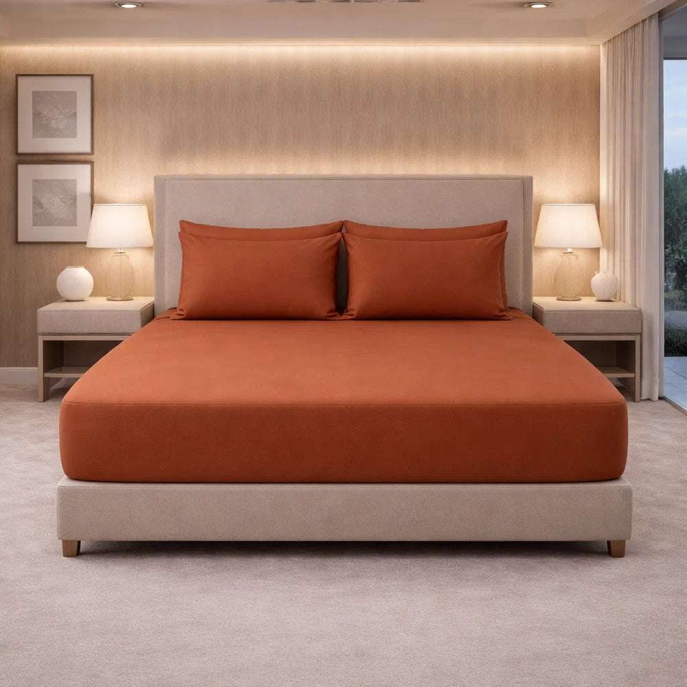 Decoware hoeslaken - Katoen  - Terra