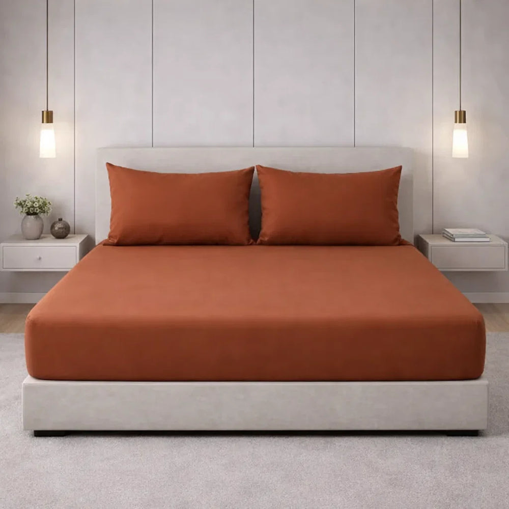 Decoware hoeslaken - Jersey - Terra