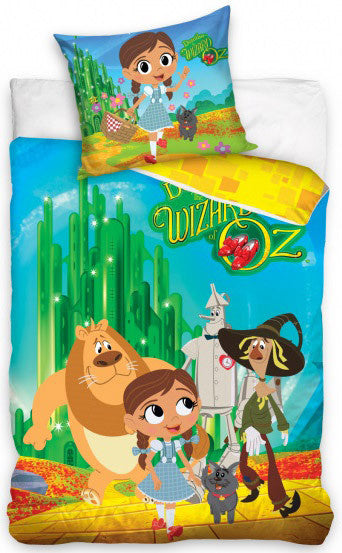 The Wizard of Oz kinder dekbedovertrek  - katoen - 1-persoons (140x200 + 70x80 cm)