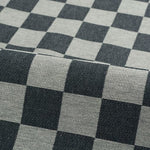 Theedoek Check Zwart