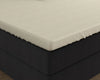 Topper hoeslaken - dubbel jersey - crème