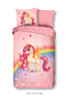 Good Morning dekbedovertrek Unicorn rainbow - Katoen - 1-persoons (140x220 + 60x70 cm)