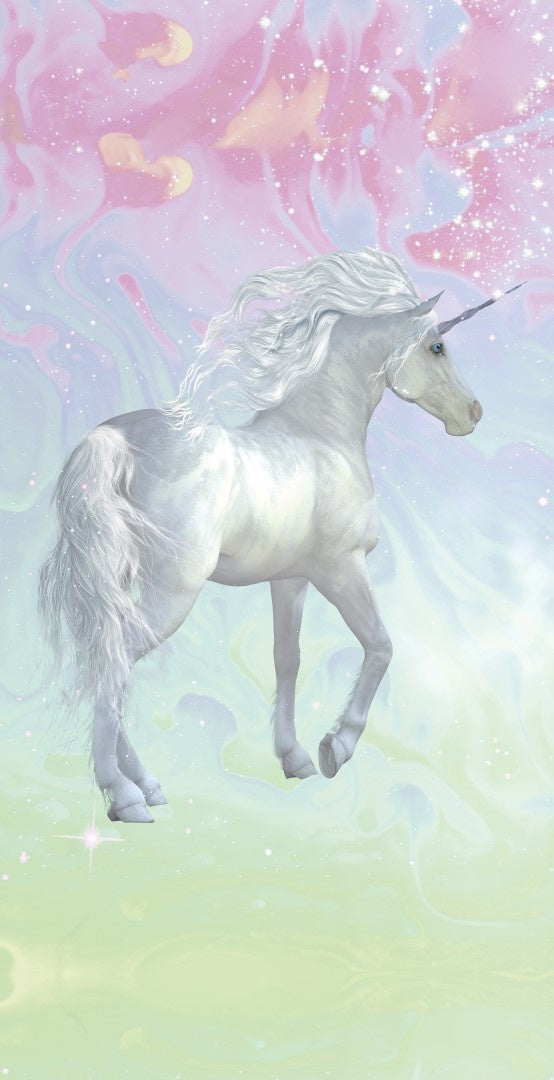 Strandlaken Unicorn - handdoek 75x150 cm