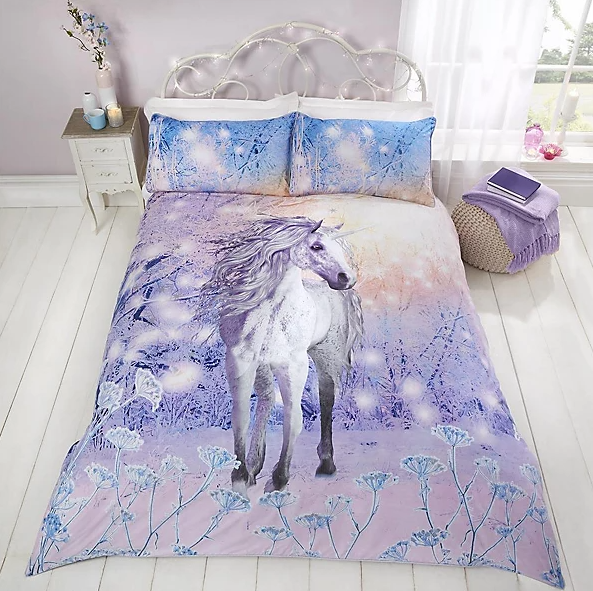 Dekbedovertrek Magical Unicorn - Polykatoen - 2-persoons (200x200 + 2st 50x75cm)