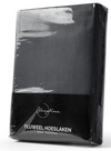 Hoeslaken - velvet - antraciet