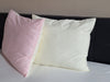 Gekleurd hoofdkussen - roze/ecru - 60x70 cm - 600 gram