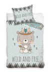 Kinderdekbedovertrek wild and free - katoen
