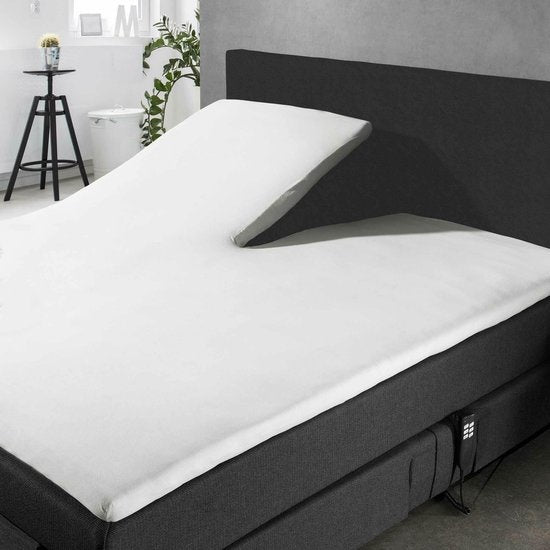 Day Dream splittopper hoeslaken - jersey - wit