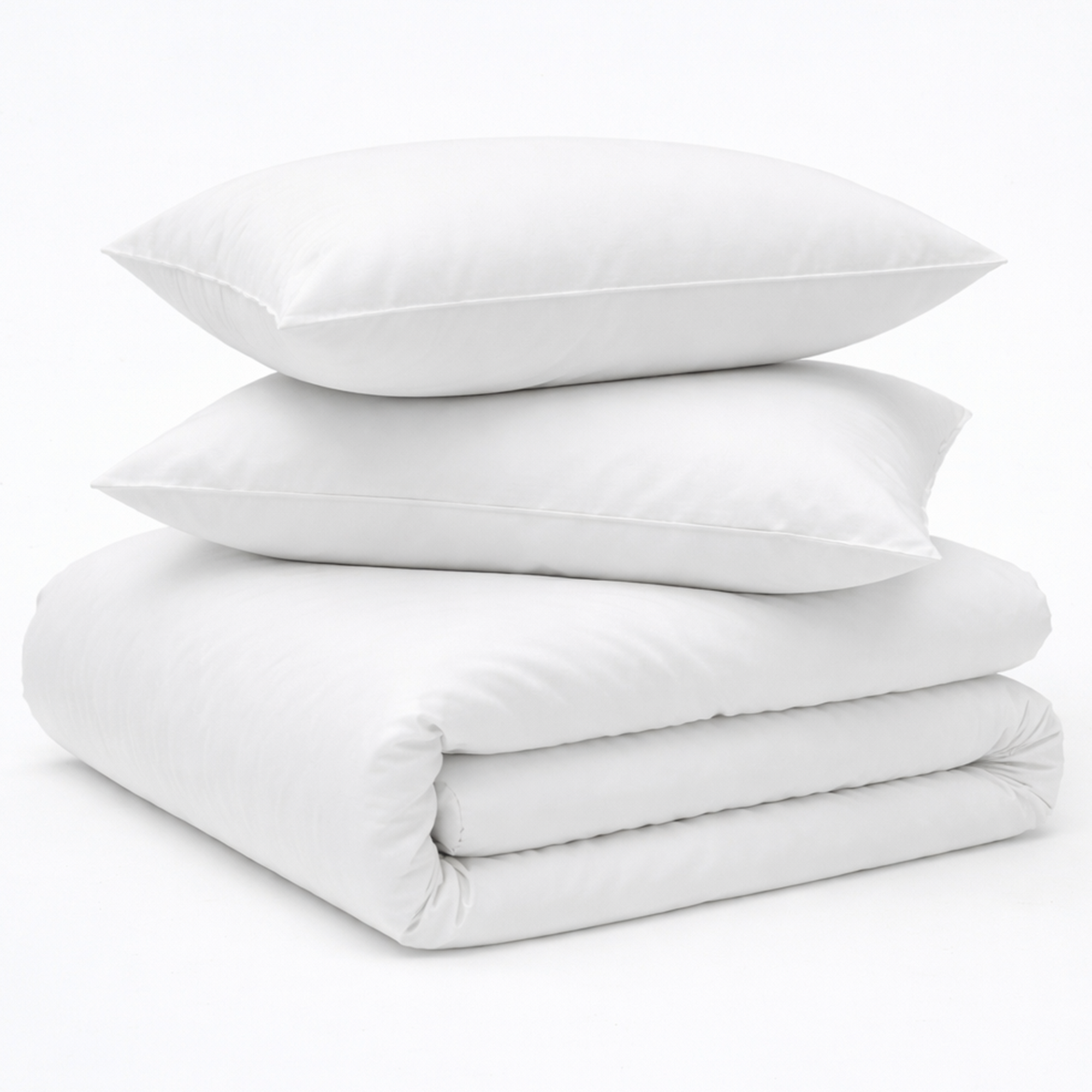 Decoware dekbedovertrek uni - Katoensatijn - Wit